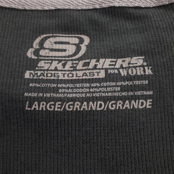 Skechers Made to Last for Work Green Thermal Long Sleeve Shirt - Picture 10 of 12